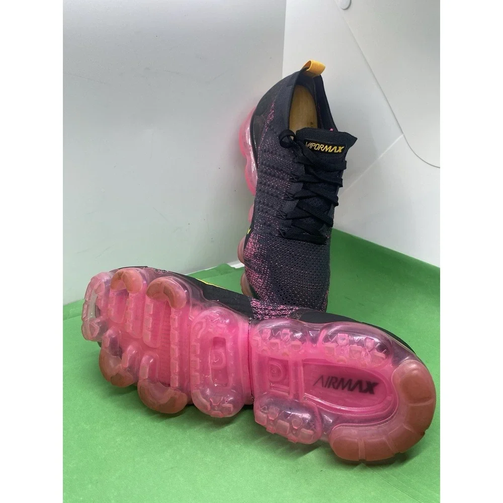 NIKE Air VaporMax Flyknit 2 'Pink Blast' Women's Sz 12 Men's Sz 10.5 942843-008